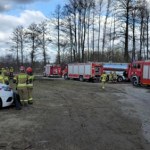 Groźny pożar w Bydgoszczy. Płonie kilkadziesiąt butli z gazem technicznym