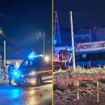 Groźny wypadek. Bus wjechał do rowu, kierowca poważnie ucierpiał