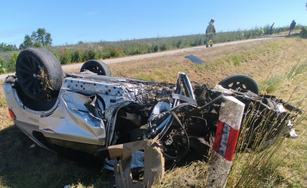 Groźny wypadek koło Mrągowa. Siedem osób rannych, sprawca nietrzeźwy