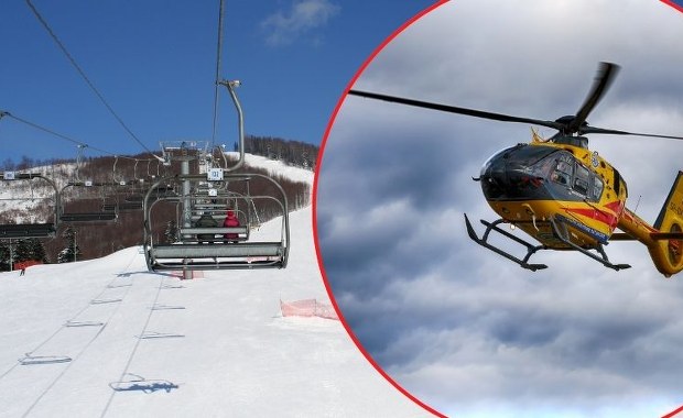 Groźny wypadek na stoku w Zawoi. 8-latka spadła z krzesełka 