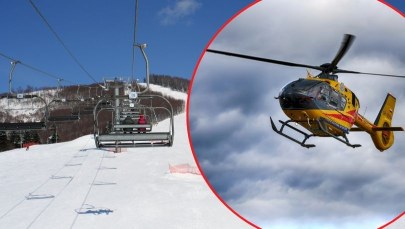 Groźny wypadek na stoku w Zawoi. 8-latka spadła z krzesełka 