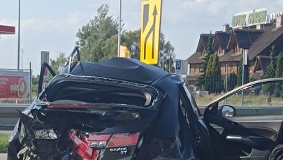 Groźny wypadek na trasie S8. Dwie osoby ranne