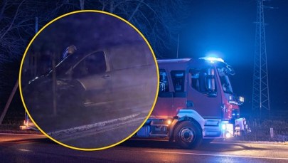 ​Groźny wypadek w Małopolsce. Dwie osoby ranne, zablokowana droga