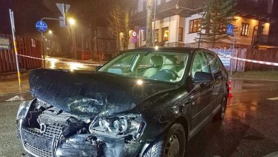 Groźny wypadek w Zakopanem. Auto dachowało [FILM]