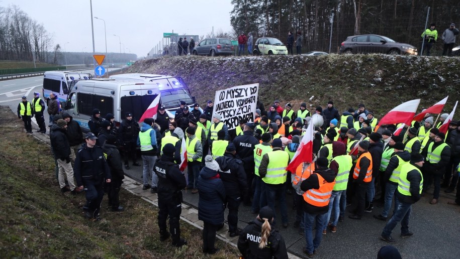 Grudniowy protest rolników /Roman Zawistowski /PAP