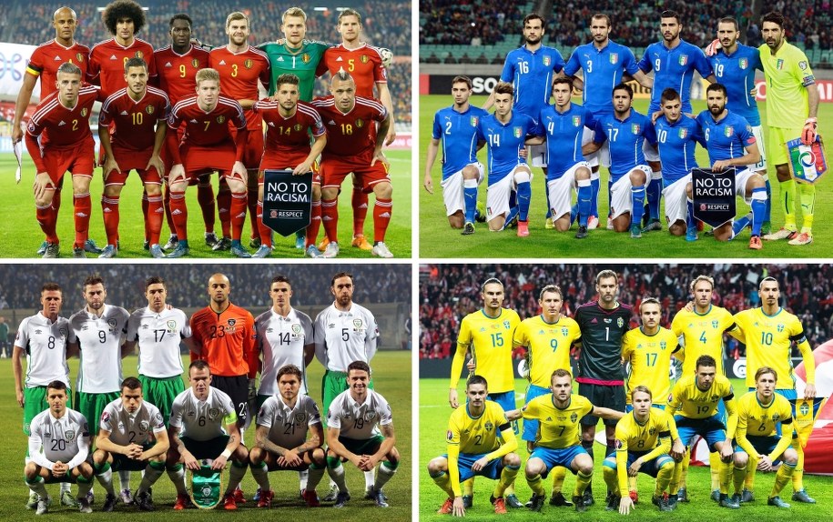 Grupa E: Belgia, Włochy, Irlandia i Szwecja /PAP/EPA/DESK /PAP/EPA