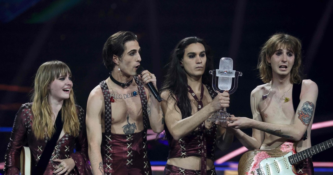 Grupa Maneskin wygrała Eurowizję 2021 /KENZO TRIBOUILLARD /AFP