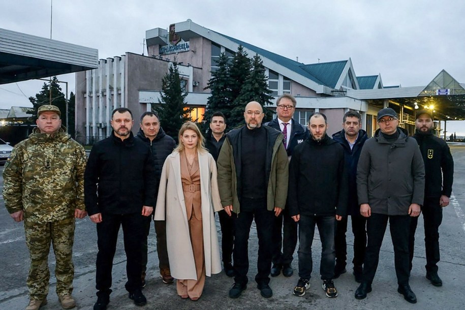 Grupa robocza ukraińskiego rządu na granicy z Polską /Handout /East News/AFP