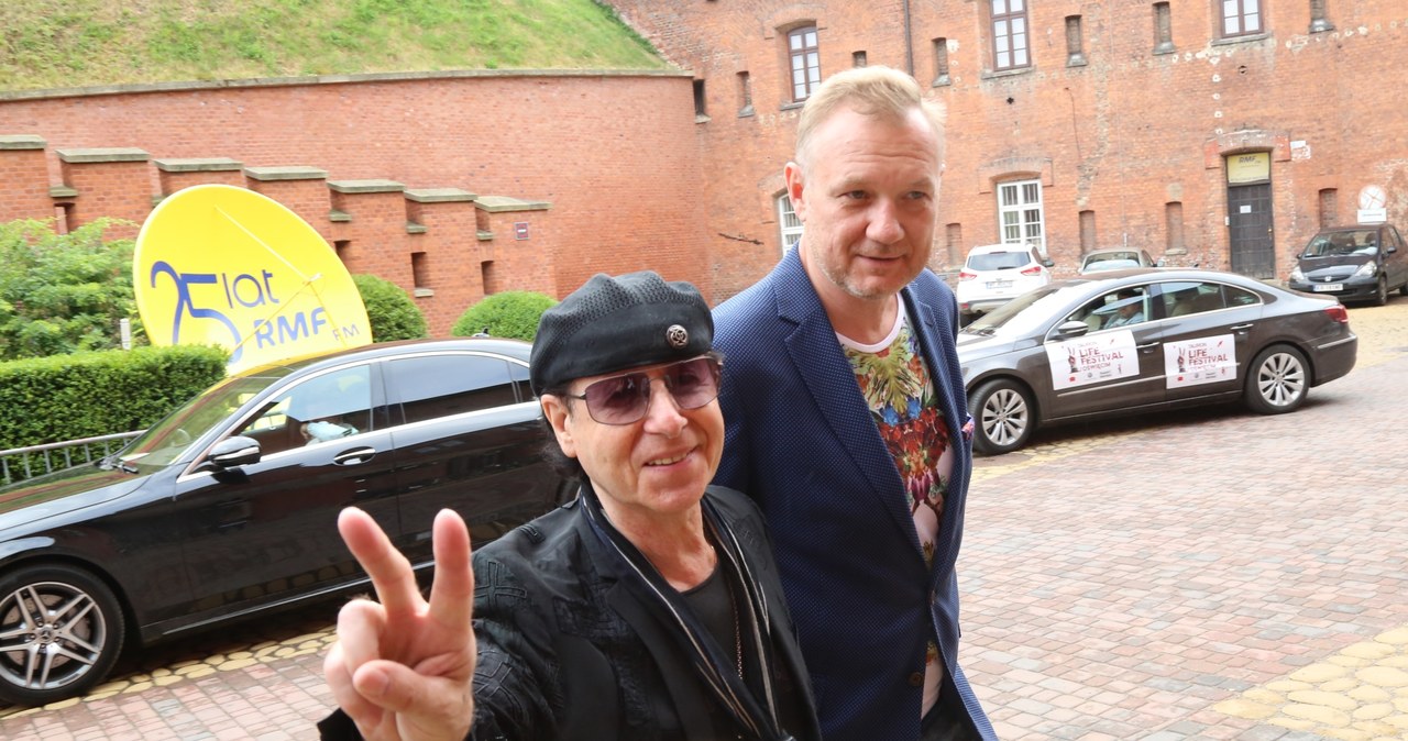Grupa Scorpions z wizytą na Kopcu Kościuszki w Krakowie
