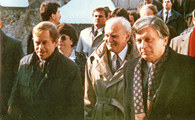 Grupa wyszehradzka, uczestnicy spotkania (od lewej): Václav Havel, Arpád Goncz i Jozsef Antall /Encyklopedia Internautica