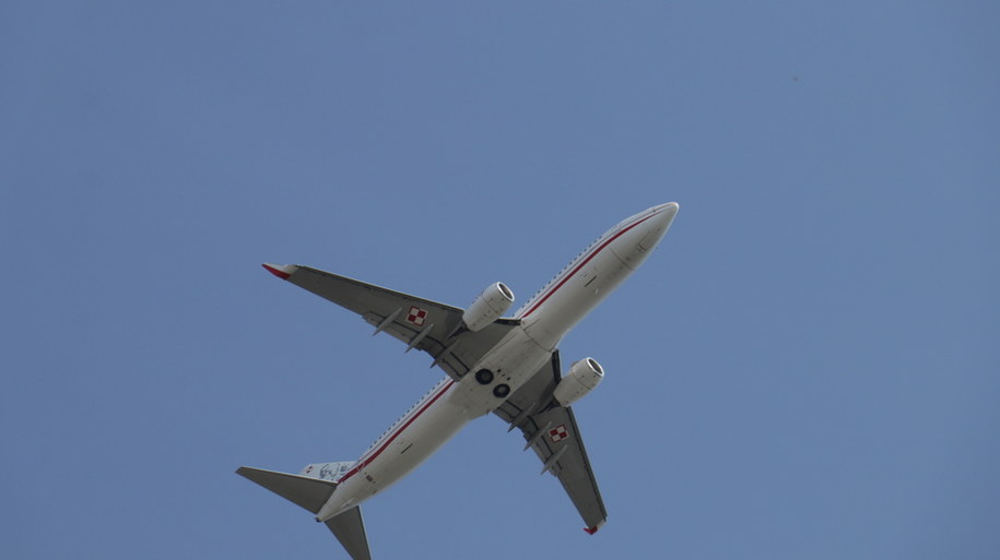 Grupie Żelazny towarzyszył Boeing 737 "Marszałek Józef Piłsudski" należący do Polskich Sił Zbrojnych. /Jakub Rutka /RMF FM