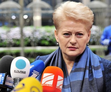 Grybauskaite: Rosja jest faktycznie w stanie wojny z Europą