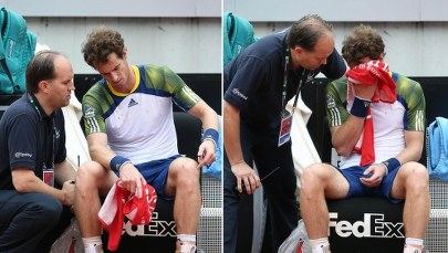 Grymas bólu Murraya. Musiał skreczować z powodu kontuzji. ZDJĘCIE 