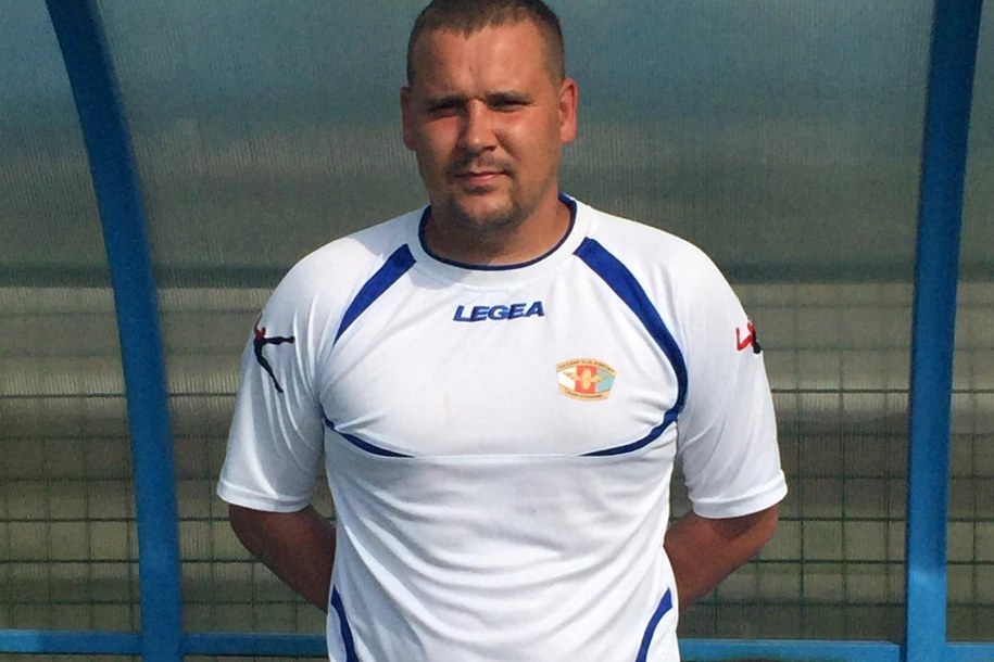 Grzegorz Majewski, trener Czarnych Sosnowiec. /Wojciech Marczyk /RMF FM