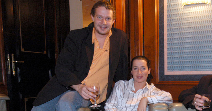 Grzegorz Małecki i Kinga Ilgner, 2004 rok /Warda /AKPA