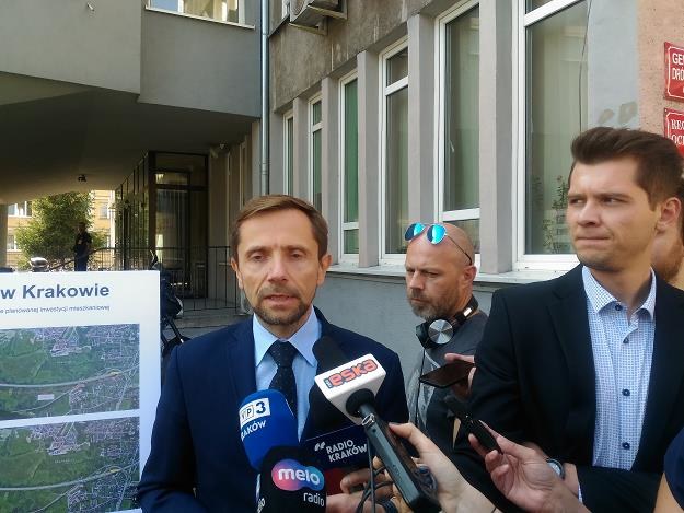 Grzegorz Muszyński (L), członek zarządu BGK Nieruchomości. Fot. Krzysztof Mrówka /INTERIA.PL