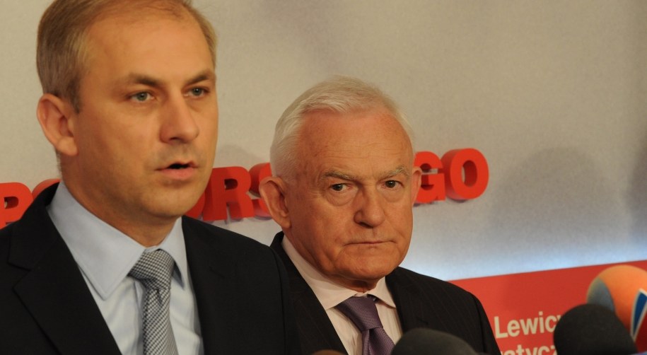 Grzegorz Napieralski i Leszek Miller /Marcin Bielecki /PAP