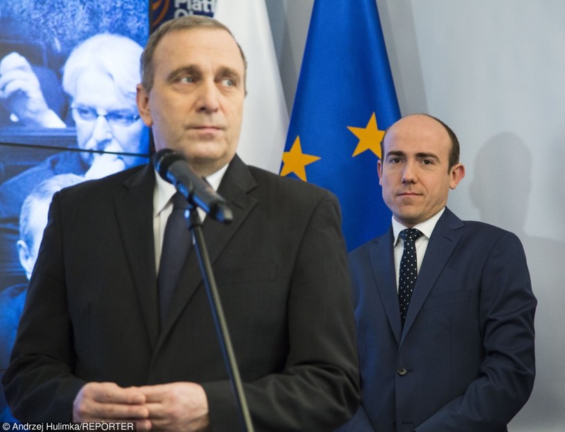 Grzegorz Schetyna i Borys Budka /Andrzej Hulimka  /Reporter