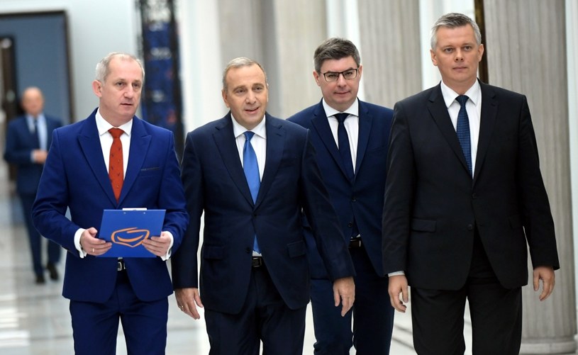 Grzegorz Schetyna, Sławomir Neumann, Tomasz Siemoniak /Bartłomiej Zborowski /PAP