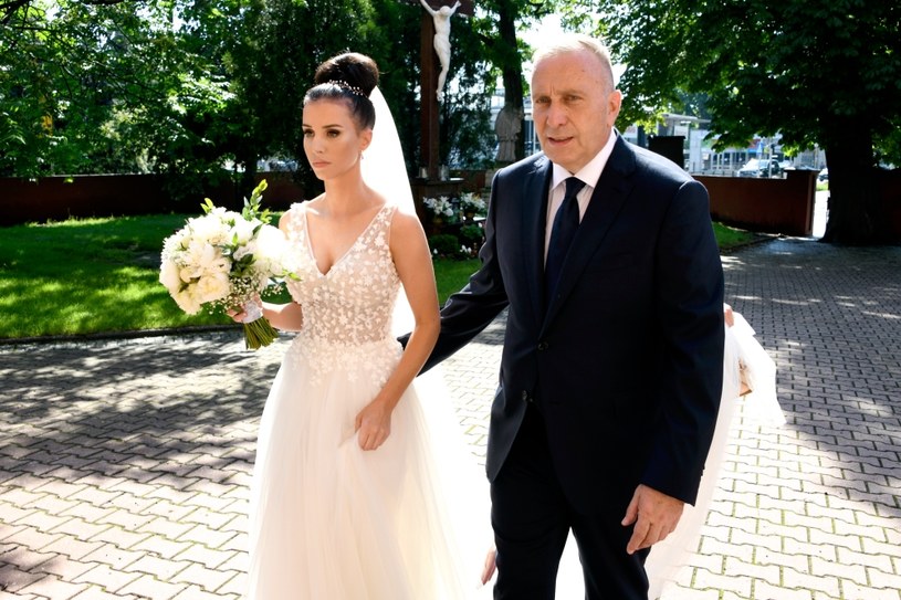Grzegorz Schetyna z córką Natalią /Newspix