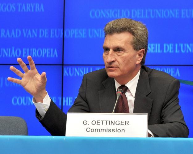 Guenther Oettinger, komisarz UE ds. energii /AFP