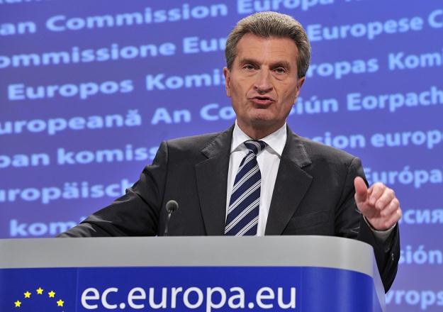 Guenther Oettinger, komisarz UE ds. energii /AFP