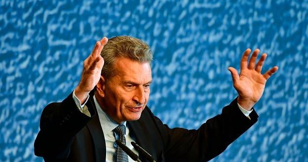 Guenther Oettinger, unijny komisarz ds. budżetu /AFP