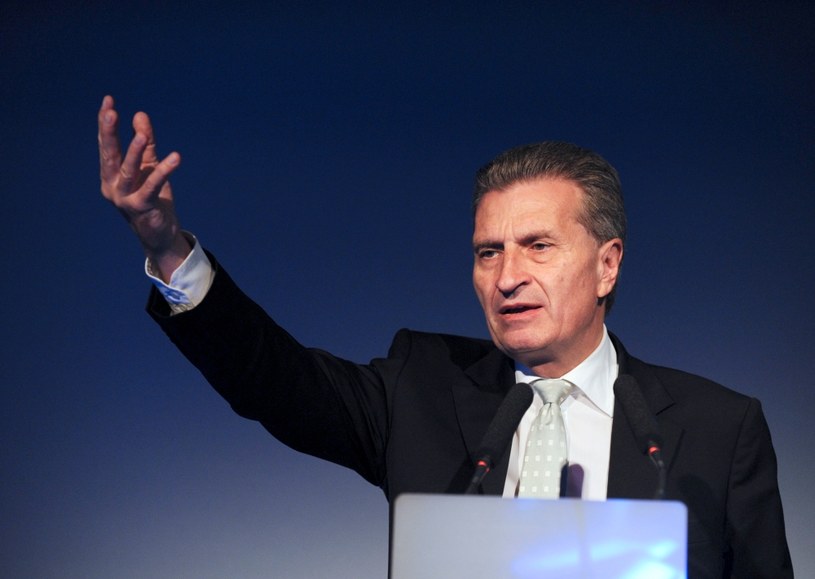 Guenther Oettinger /ERIC PIERMONT /AFP
