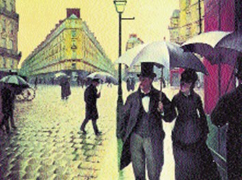 Gustave Caillebotte, Place d’Europe w deszczowy dzień, 1877 r. /Encyklopedia Internautica