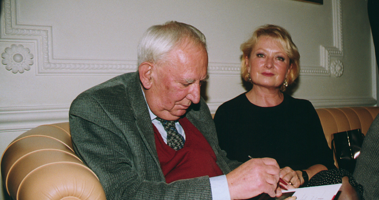 Gustaw Holoubek i Magda Zawadzka /AKPA