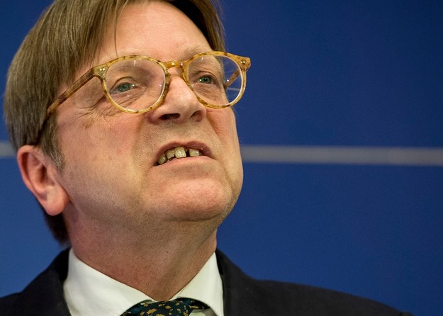 Guy Verhofstadt /Wiktor Dabkowski    /PAP/EPA