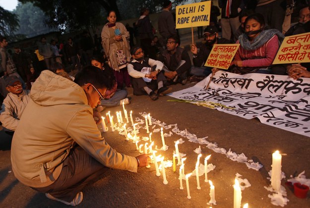 Gwałt wywołał falę protestów w Indiach /HARISH TYAGI   /PAP