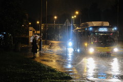 Gwałtowna burza w stolicy. Na Bielanach spadło 22 litry deszczu