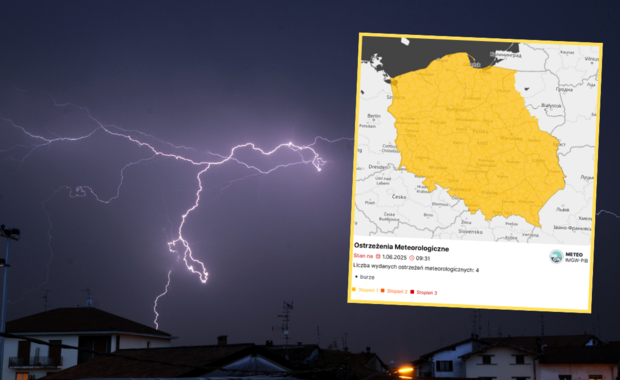 Gwałtowne burze nad Polską. Grad, silny wiatr i możliwe trąby powietrzne