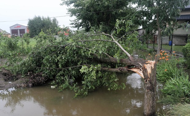 Gwałtowne burze nad Polską. W woj. śląskim wiatr zerwał dach 