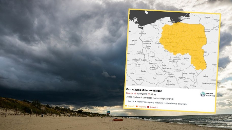 Nadciągają gwałtowne burze. Ostrzeżenia dla 8 województw