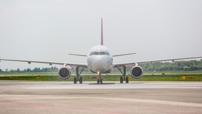 Gwałtowne hamowanie samolotu na lotnisku Chopina