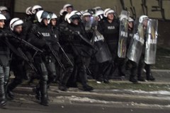 Gwałtowny protest przeciwko ACTA w Kielcach
