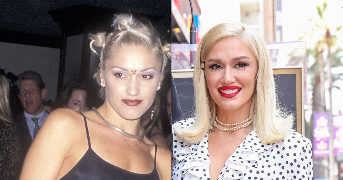 Gwen Stefani - po lewej: 1997 rok, po prawej: 2023 /Getty Images /Getty Images