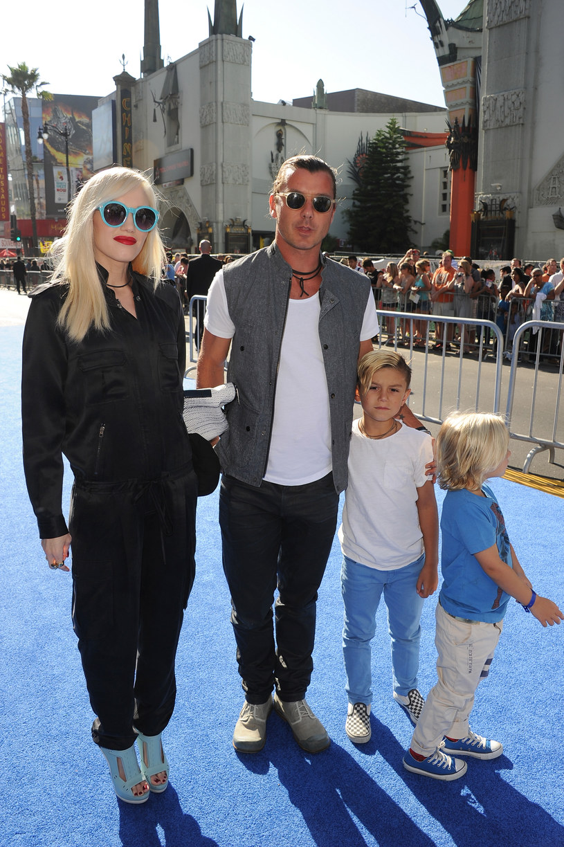 Gwen Stefani z mężem i synami /Kevin Winter /Getty Images