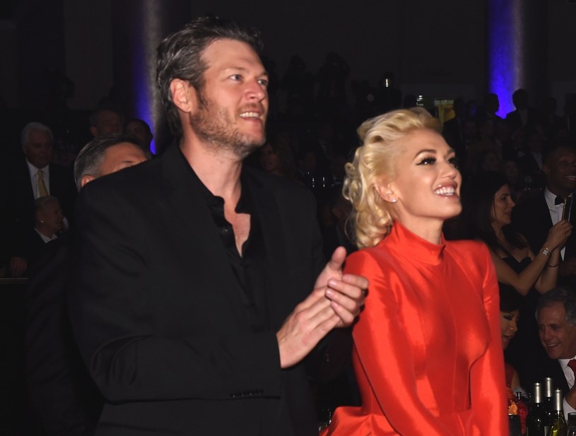 Gwen Stefani ze swoim chłopakiem Blake'em Sheltonem /Larry Busacca /Getty Images
