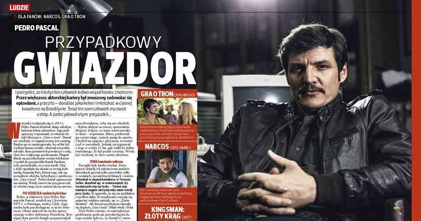 Gwiazda numeru magazynu "Netfilm" - Pedro Pascal /materiały prasowe