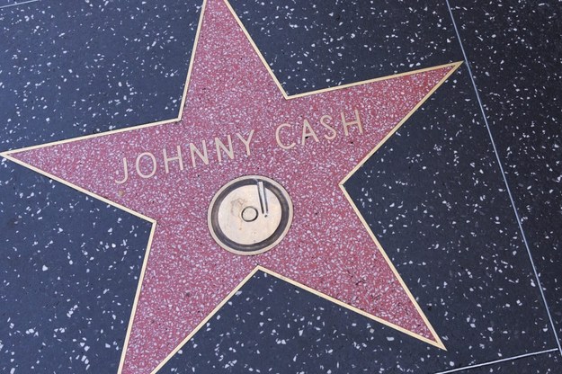 Gwiazda upamiętniająca Johnny'ego Casha w Alei Gwiazd /Panoramic  /PAP