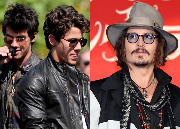 Gwiazdami Disneya są zarówno bracia Jonas jak i Johnny Depp - fot. A. E. Rodriguez / J. Kimura /Getty Images/Flash Press Media