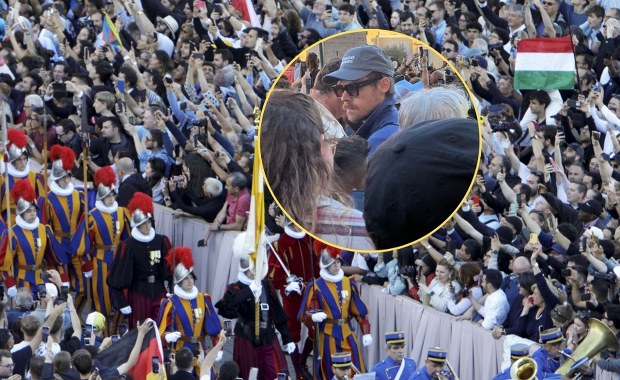 Gwiazdor wmieszał się w tłum wiernych. Nieoczekiwany gość w Watykanie