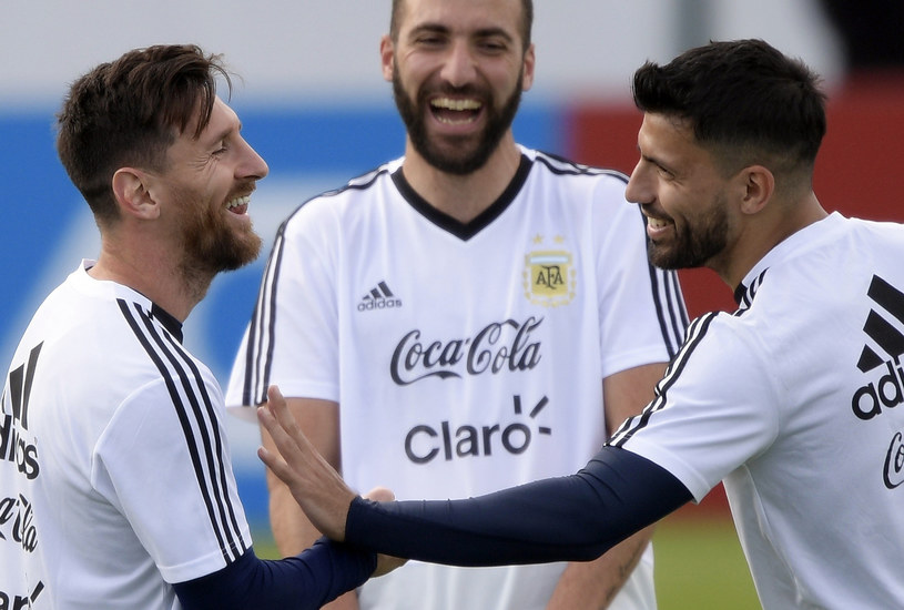 Gwiazdy Argentyny: Lionel Messi (z lewej), Gonzalo Higuain (w środku) i Sergio Aguero /AFP