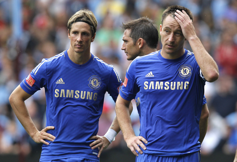 Gwiazdy Chelsea; Fernando Torres (z lewej) i John Terry. /AFP