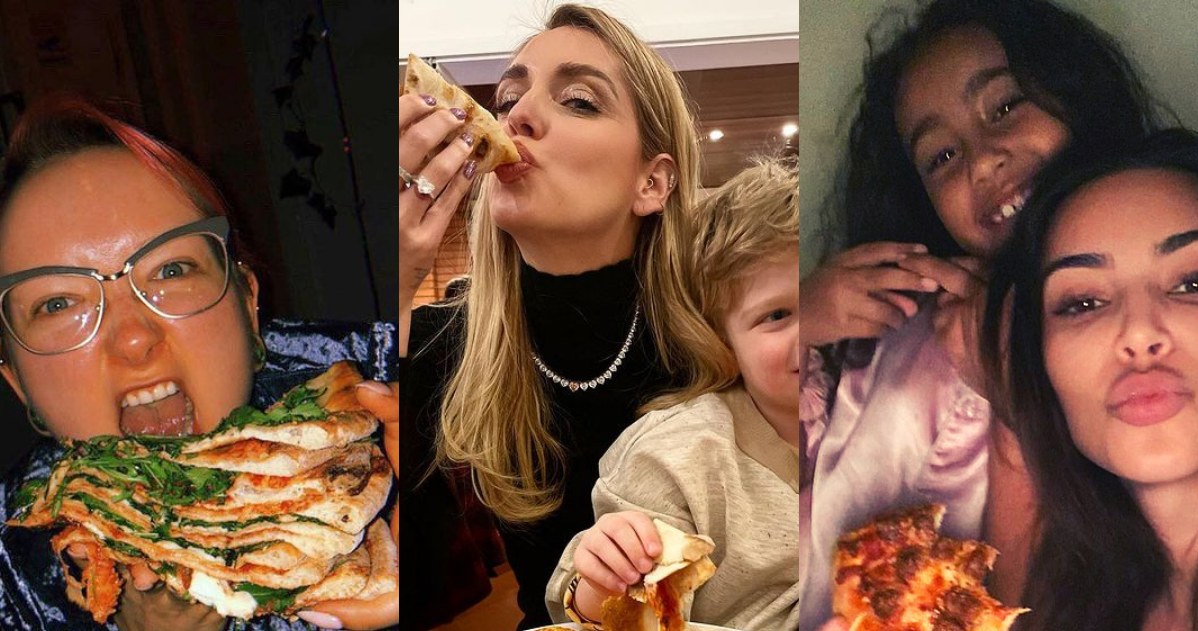 Gwiazdy które kochają pizzę /@redlipstickmonster/@kimkardashian/@chiaraferragni /Instagram