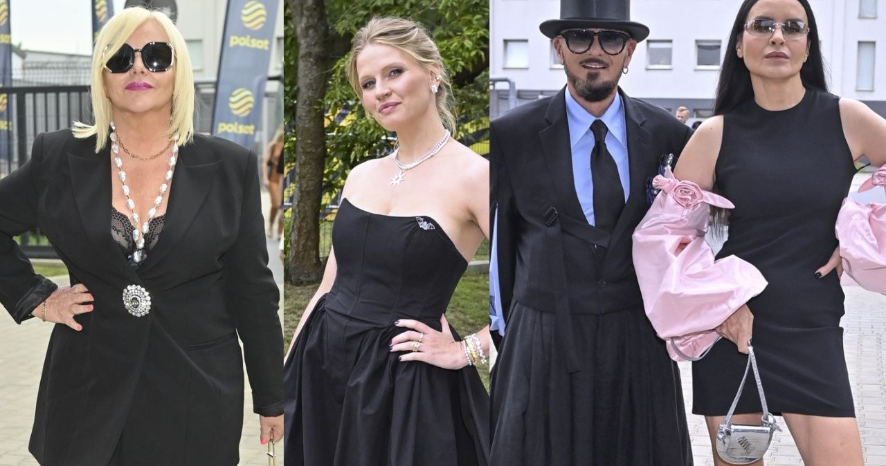 Gwiazdy na prezentacji jesiennej ramówki Polsatu: Joanna Kurowska, Natalia Rybicka, Tomasz Jacykow i Joanna Horodyńska. /AKPA /AKPA