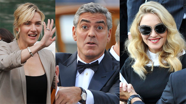Gwiazdy pierwszych dni festiwalu w Wenecji: Kate Winslet, George Clooney i Madonna /Getty Images/Flash Press Media